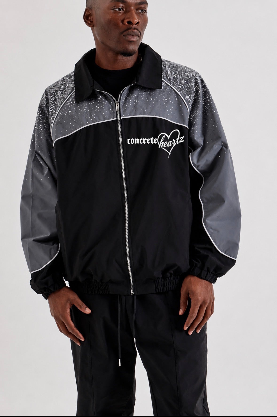 Concrete Heartz “Midnight Reflective” Track Jacket