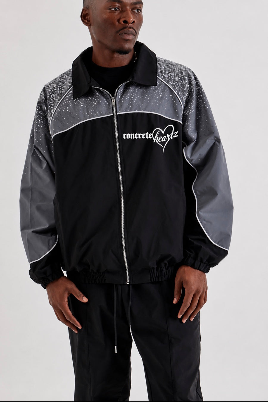 Concrete Heartz “Midnight Reflective” Track Jacket