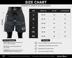 Concrete Heartz Heartz Nylon Zip Shorts