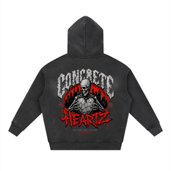 Concrete Heartz “Built From Pain” Zip Hoodie